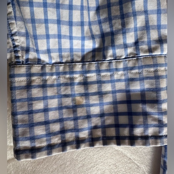 Ralph Lauren Button Down Men Blue White Pink Horse Long Sleeve Checkered - Picture 5 of 7